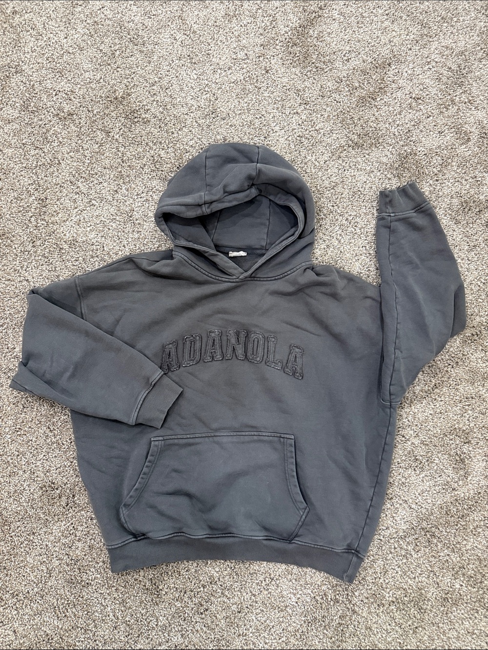 Adanola Charcoal Gray Hoodie
